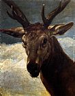 Famous Head Paintings - Head of a Stag